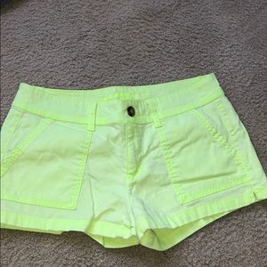 Neon Green Shorts size 7